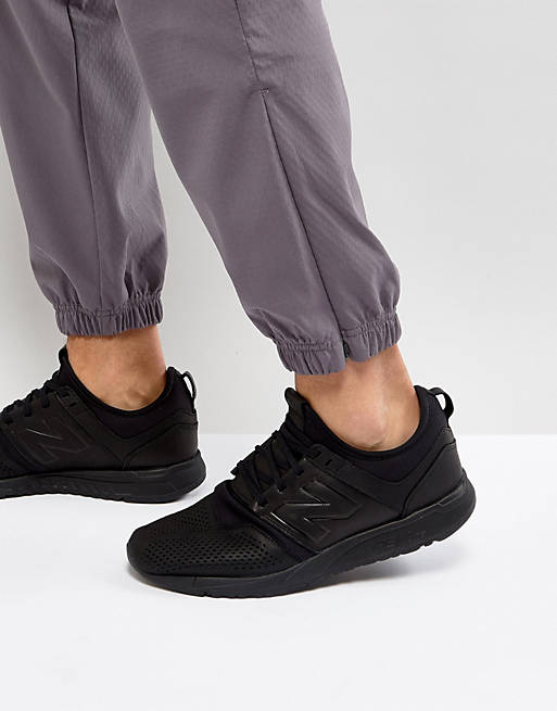 Milieuvriendelijk regeling kalmeren New Balance - 247 - Leren sneakers in zwart MRL247LK | ASOS