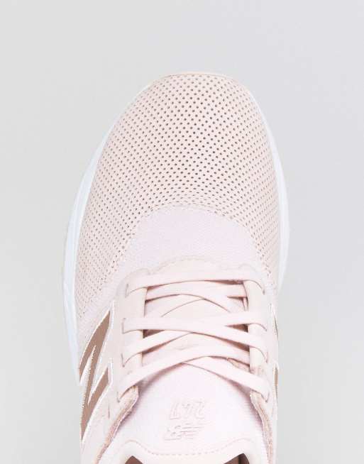 New Balance 247 Luxe Sneakers In Pink Nubuck