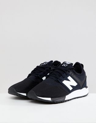 New Balance 247 Sneakers In Black And White Mesh | ASOS