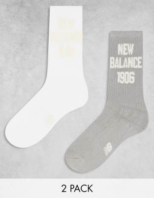 New Balance - 2er-Pack Socken in verschiedenen Farben mit 1906-Logo-Bunt