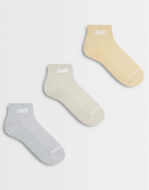 New Balance 3 pack ankle socks in neutral - view 1