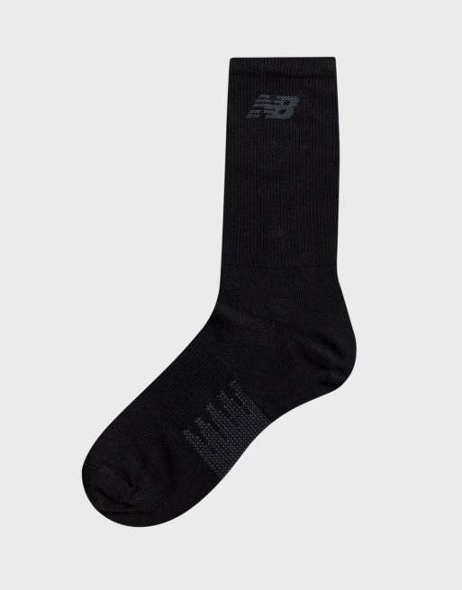 New Balance 3 pack crew sock in black