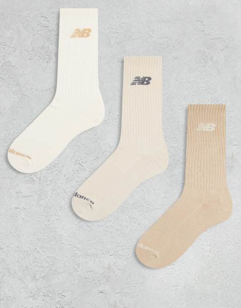 New Balance 3 pack everyday crew socks in neutrals - view 1