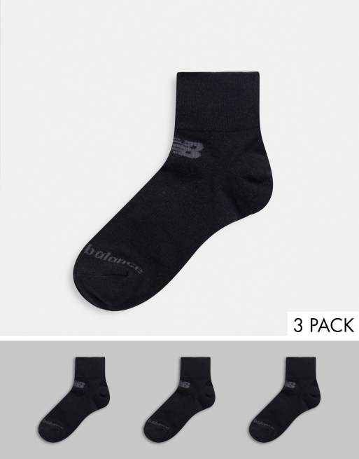 New balance outlet quarter socks black