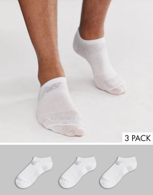New Balance 3 pack trainer socks in 