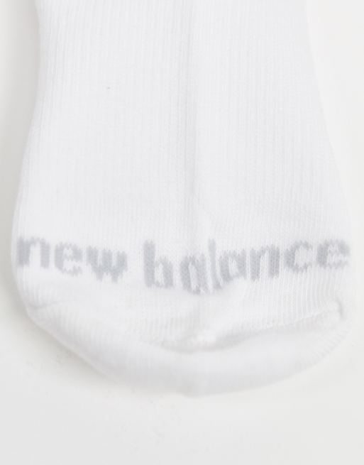 New Balance - 3-pak hvide ankelsokker, 3 af 3