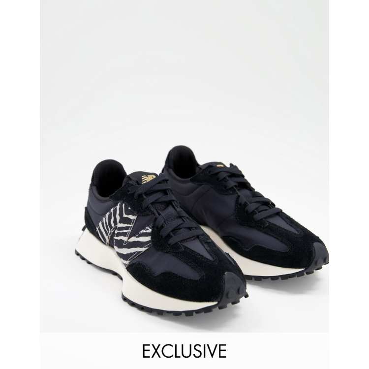 New Balance 327 Animal Sneakers In Black And Zebra Exclusive To *ASOS ...