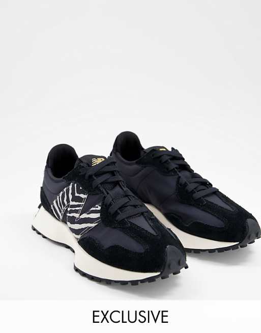 New Balance 327 animal trainers in black and zebra - exclusive to ASOS New Balance 327 animal trainers in black and zebra - exclusive to ASOS