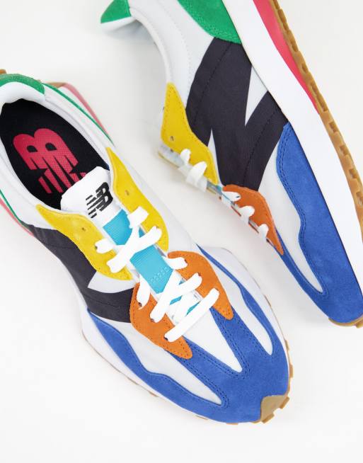 New Balance - 327 - Baskets - Blanc multicolore, 3 de 4