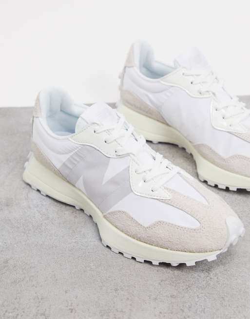 New balance beige clearance et blanche