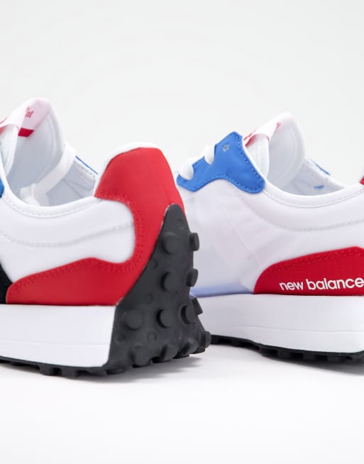 New balance homme store bleu blanc rouge