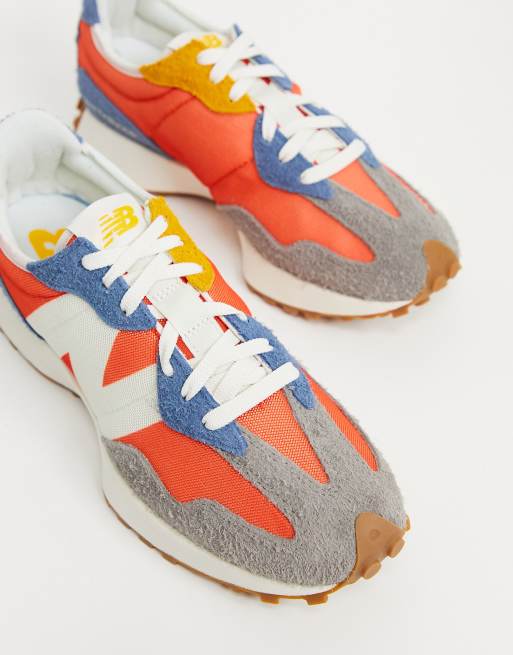 New balance grise store et orange