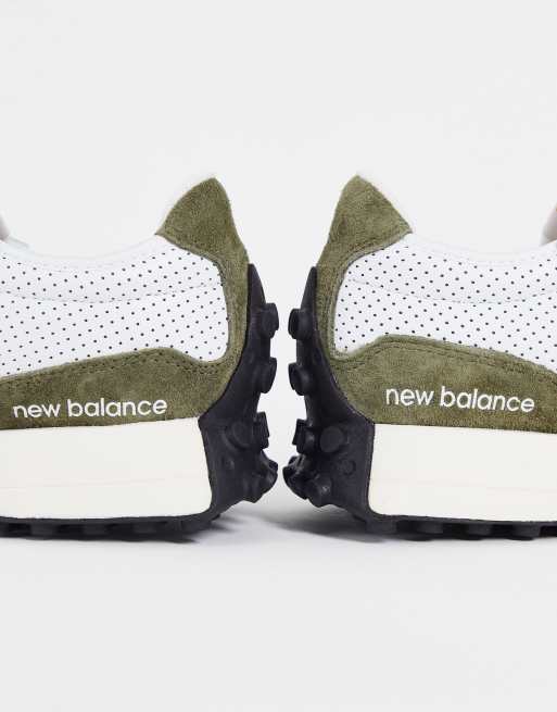 New Balance 327 Baskets Kaki et jaune