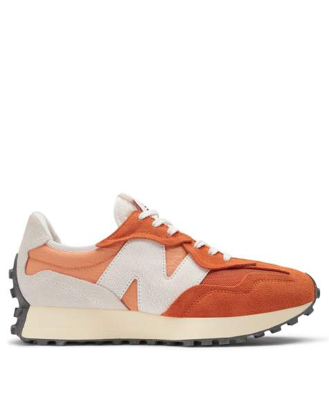New Balance - 327 - Baskets - Orange - view 1
