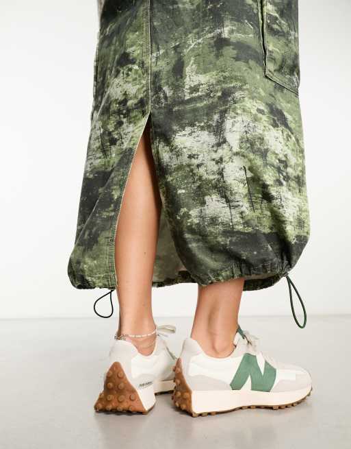 New Balance – 327 – Biało-zielone buty sportowe, 2 z 4