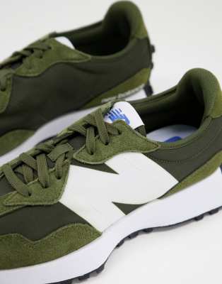 khaki new balance trainers