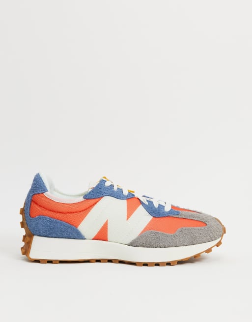 New Balance - 327 - Grå og orange sneakers