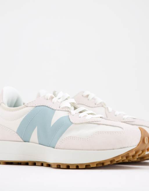New Balance – 327 – Ljusrosa och blå sneakers, 4 av 4