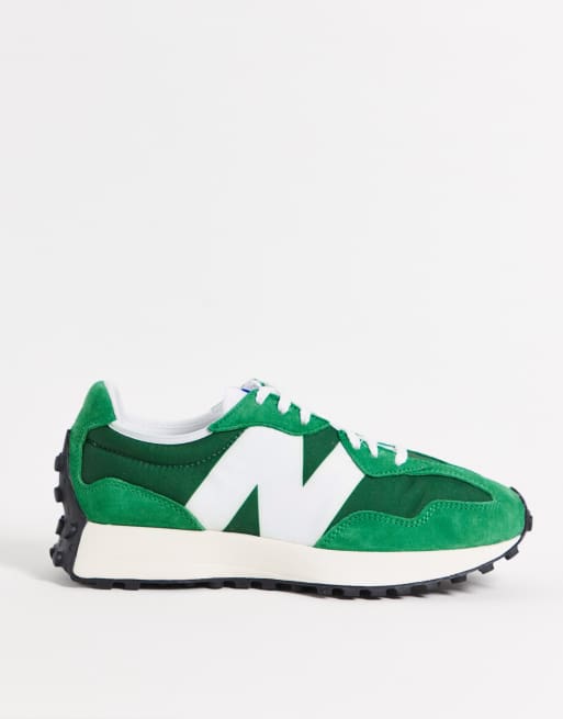 New Balance – 327 Premium – Gröna och vita sneakers