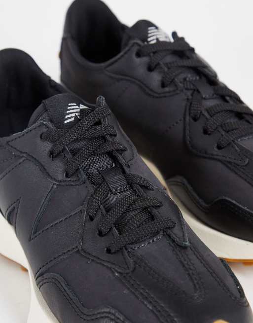 New Balance - 327 - Premium satijnen sneakers in zwart, 2 van 4