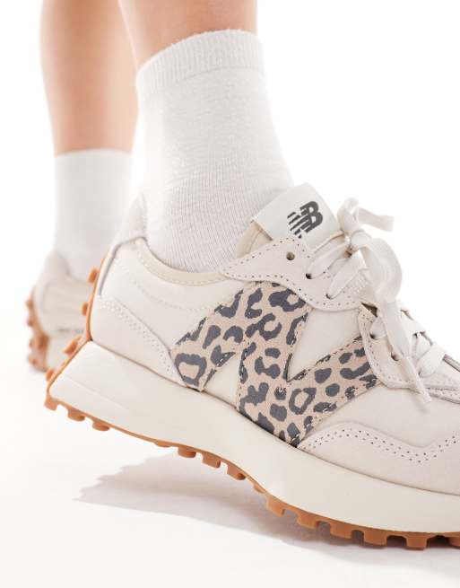 New Balance - 327 - Råhvide sneakers med leopardprint , 3 af 5
