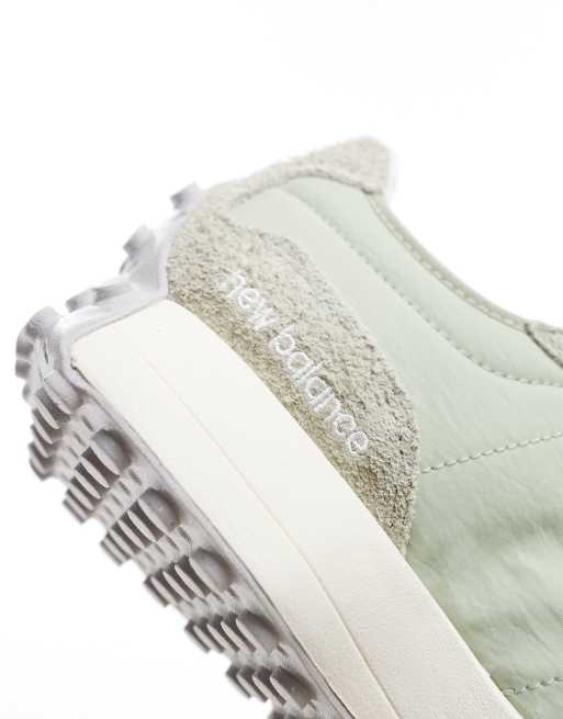 New Balance – 327 – Salviagröna träningsskor i mocka, 4 av 4