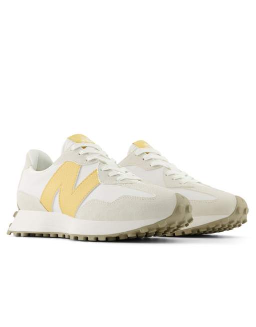 New Balance – 327 – Sneaker in Weiß und Gelb ASOS