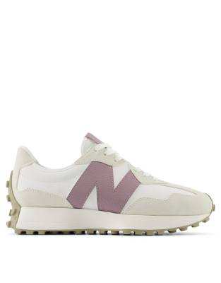 New Balance - 327 - Sneaker in Weiß und Violett