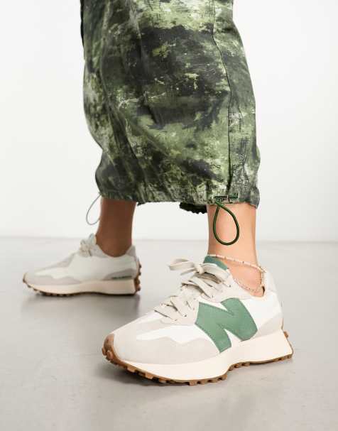 New Balance - 327 - Sneakers bianche e verdi - view 1