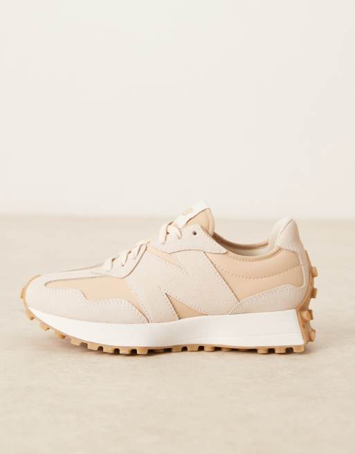 New Balance 327 sneakers in beige and off-white with gumsole, 2 of 5