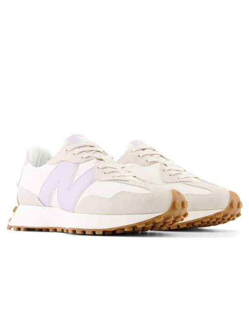 New Balance - 327 - Sneakers in beige met lila, 2 van 4