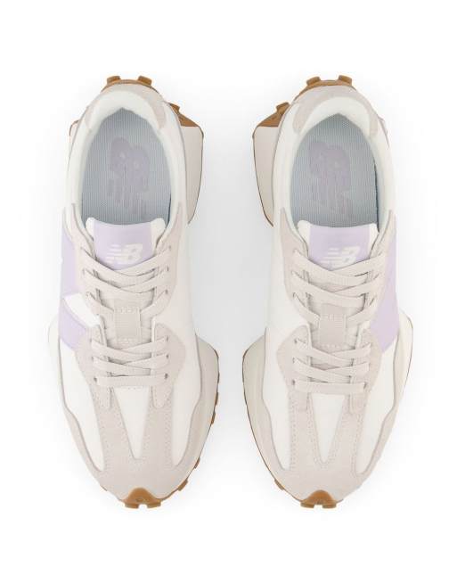 New Balance - 327 - Sneakers in beige met lila, 4 van 4