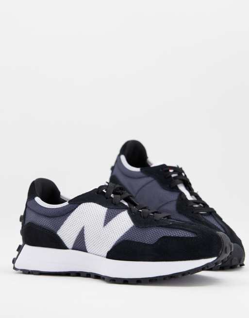 Balance 327 sneakers in black and blue | ASOS