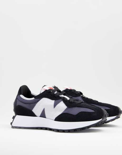 New Balance 327 sneakers in black and blue