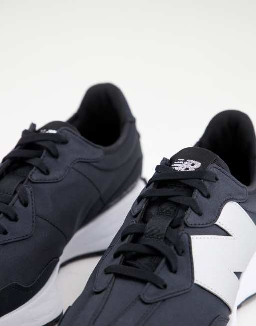 New balance 327 black with store silver mink