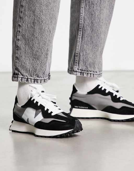 New Balance 327 sneakers in black with gray detail | ASOS