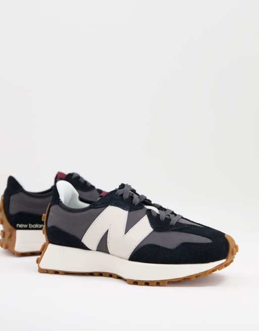 women's black new balance 327