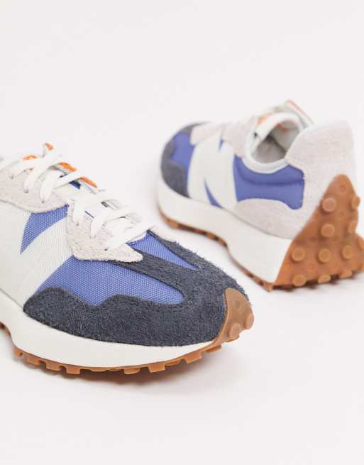 Blue and cream sneakers hotsell