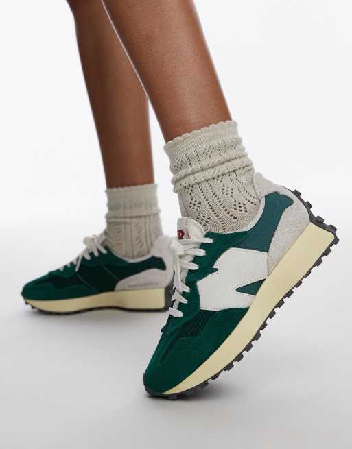 New Balance 327 sneakers in green with white detail ASOS