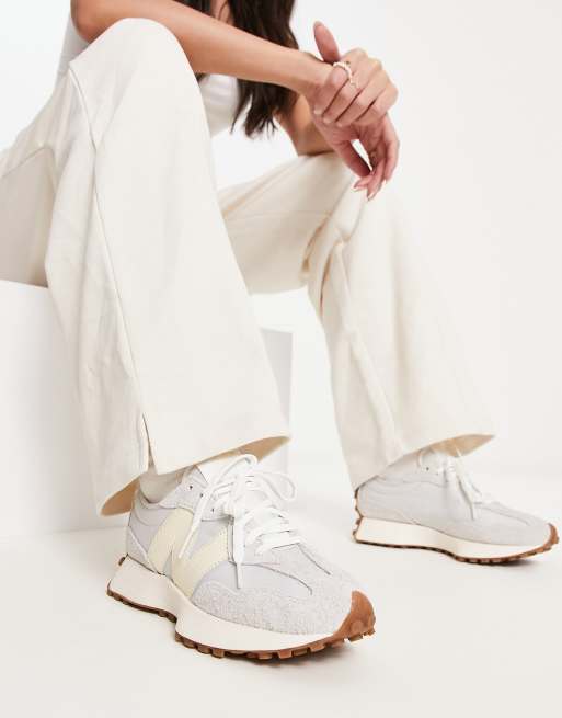 New Balance 327 sneakers in grey and off white