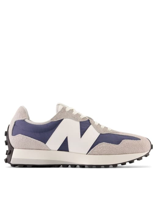 New Balance - 327 - Sneakers in grijs met blauw