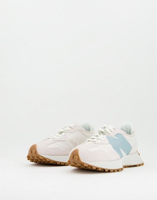 New Balance 327 sneakers in light pink and blue | ASOS