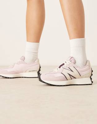 おまとめ専用＊ New Balance 327 sneakers in light pink with cream detail | ASOS