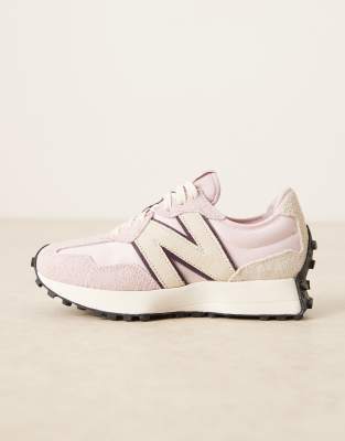 おまとめ専用＊ New Balance 327 sneakers in light pink with cream detail | ASOS