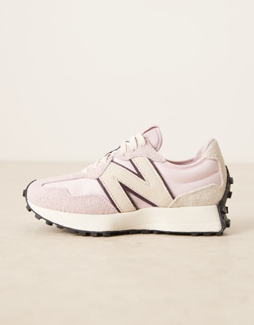 【あ】 New Balance 327 sneakers in light pink with cream detail | ASOS