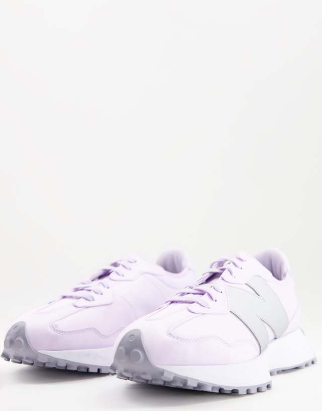 New Balance 327 sneakers in lilac and silver