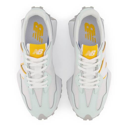 new balance 327 white yellow orange
