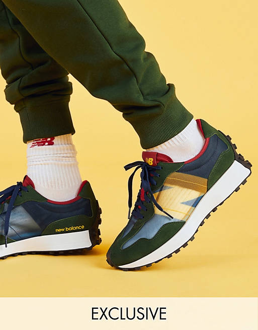 New Balance 327 sneakers in navy and red exclusive to ASOS | ASOS