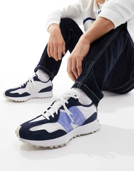 New Balance 327 sneakers in navy and white