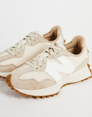 New Balance 327 Sneakers In Oatmeal And White-neutral